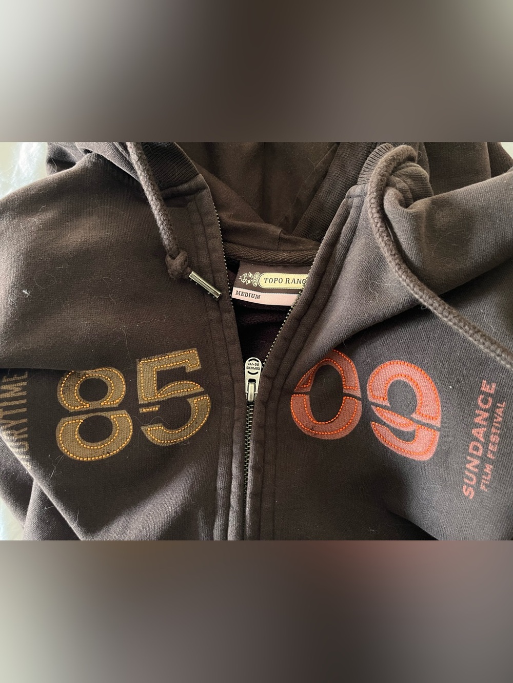 Rare 25th Anniversary (2009) Sundance Film Festival Topo Ranch Brown Hoodie.